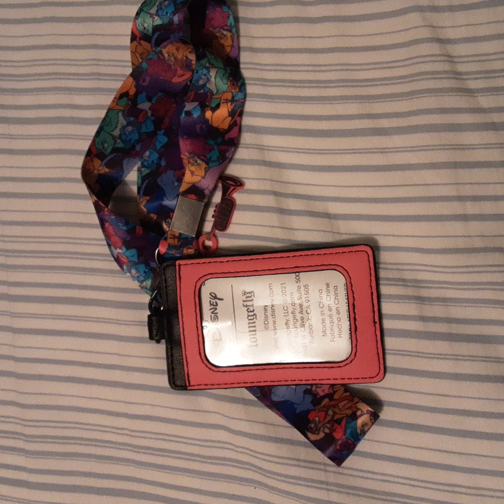 LOUNGEFLY Aristocats Lanyard and I.D. Holder